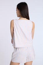 Linen-Blend Sleeveless Top thumbnail 3