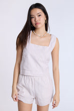 Linen-Blend Sleeveless Top thumbnail 1