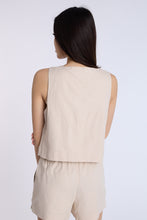 Linen-Blend Sleeveless Top thumbnail 12