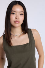 Linen-Blend Sleeveless Top thumbnail 14