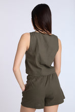 Linen-Blend Sleeveless Top thumbnail 15