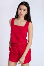 Linen-Blend Sleeveless Top thumbnail 17