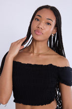 Off-Shoulder Smocked Top thumbnail 10