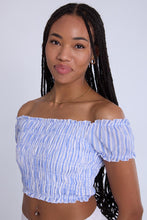 Off-Shoulder Smocked Top thumbnail 14