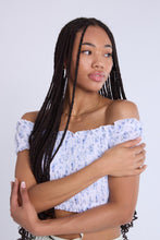 Off-Shoulder Smocked Top thumbnail 6