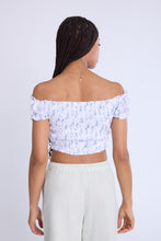 Off-Shoulder Smocked Top thumbnail 7