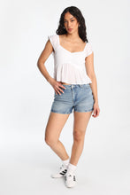 Flutter Sleeve Smocked Babydoll Top thumbnail 5