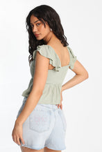 Flutter Sleeve Smocked Babydoll Top thumbnail 8