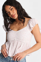 Flutter Sleeve Smocked Babydoll Top thumbnail 10