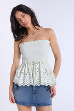 Eyelet Smocked Top thumbnail 7