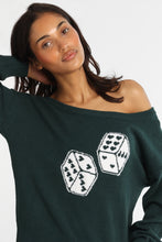 Graphic Off-Shoulder Sweater thumbnail 2