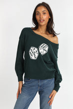 Graphic Off-Shoulder Sweater thumbnail 1