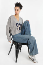 Graphic Notch Neck Sweater thumbnail 5