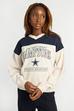 Graphic Relaxed V-Neck Sweatshirt thumbnail 1