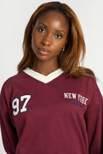 Graphic Relaxed V-Neck Sweatshirt thumbnail 23