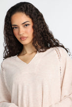 Everyday Waffle Knit Long Sleeve Notch Neck Top thumbnail 6