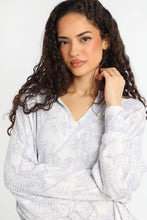 Everyday Waffle Knit Long Sleeve Notch Neck Top thumbnail 10