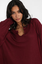 Everyday Waffle Knit Long Sleeve Notch Neck Top thumbnail 14
