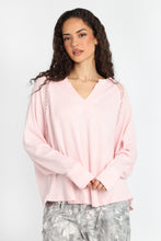 Everyday Waffle Knit Long Sleeve Notch Neck Top thumbnail 17