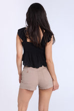 High Rise Twill Shorts thumbnail 7