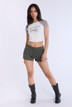 High Rise Twill Shorts thumbnail 12