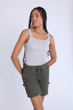 Mid Rise Cargo Bermuda Twill Shorts thumbnail 1