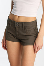 Low Rise Twill Mini Shorts thumbnail 10
