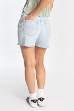 Low Rise Bow Embroidered Baggy Denim Shorts thumbnail 3