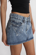 Low Rise Denim Skort thumbnail 1