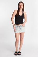 Low Rise Shoelace Belt Denim Skort thumbnail 5