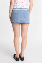 Low Rise Shoelace Belt Denim Skort thumbnail 11