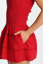 Strapless Smocked Mini Dress thumbnail 20