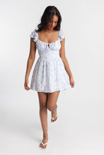 Tie-Back Flutter Sleeve Mini Dress thumbnail 4