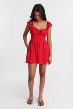 Tie-Back Flutter Sleeve Mini Dress thumbnail 15