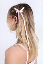 Mini Long Hair Satin Bow Clips 2-Pack thumbnail 1