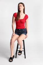 High Rise Festival Curvy Denim Shorty thumbnail 5