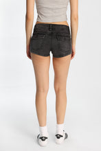 Low Rise Mini Denim Shorts thumbnail 3