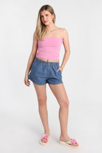 Low Rise Denim Pull-On Shorts thumbnail 8