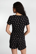 Graphic Pointelle Knit Pajama Tee & Shorts 2-Piece Set thumbnail 7