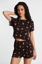 Graphic Pointelle Knit Pajama Tee & Shorts 2-Piece Set thumbnail 27