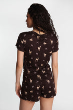 Graphic Pointelle Knit Pajama Tee & Shorts 2-Piece Set thumbnail 32