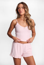 Super Soft Ribbed Knit Pajama Tank Top & Shorts 2-Piece Set thumbnail 27