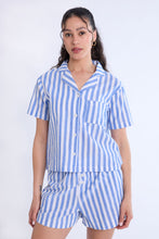 Cotton Pajama Striped Dad Shirt thumbnail 1