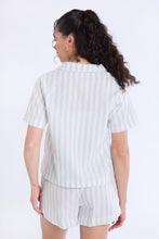 Cotton Pajama Striped Dad Shirt thumbnail 11