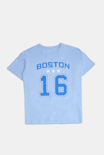 T-shirt décontracté imprime? graphique Boston thumbnail 1