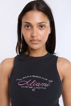 Miami Beach & Brunch Club Embroidered Graphic High Neck Tank Top thumbnail 2