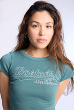 T-shirt ajusté imprime? graphique Boston thumbnail 2