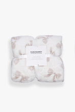 Printed Plush Sherpa Throw Blanket thumbnail 1