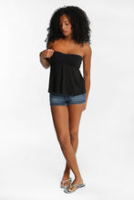 Pointelle Knit Strapless Babydoll Top thumbnail 13
