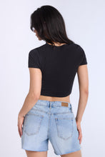 Ribbed Crew Neck Baby Tee thumbnail 12